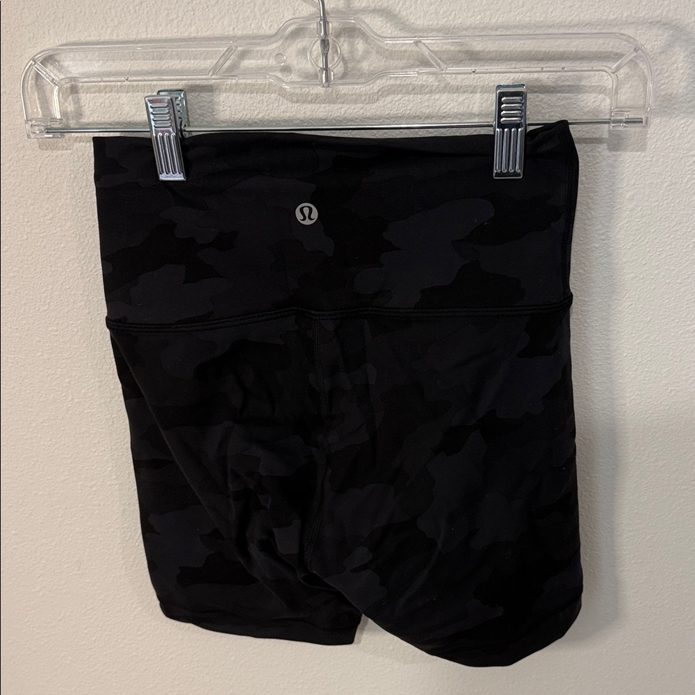 lululemon athletica Camo Black Bike Shorts